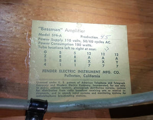 Fender Bassman 5F6-A 1959